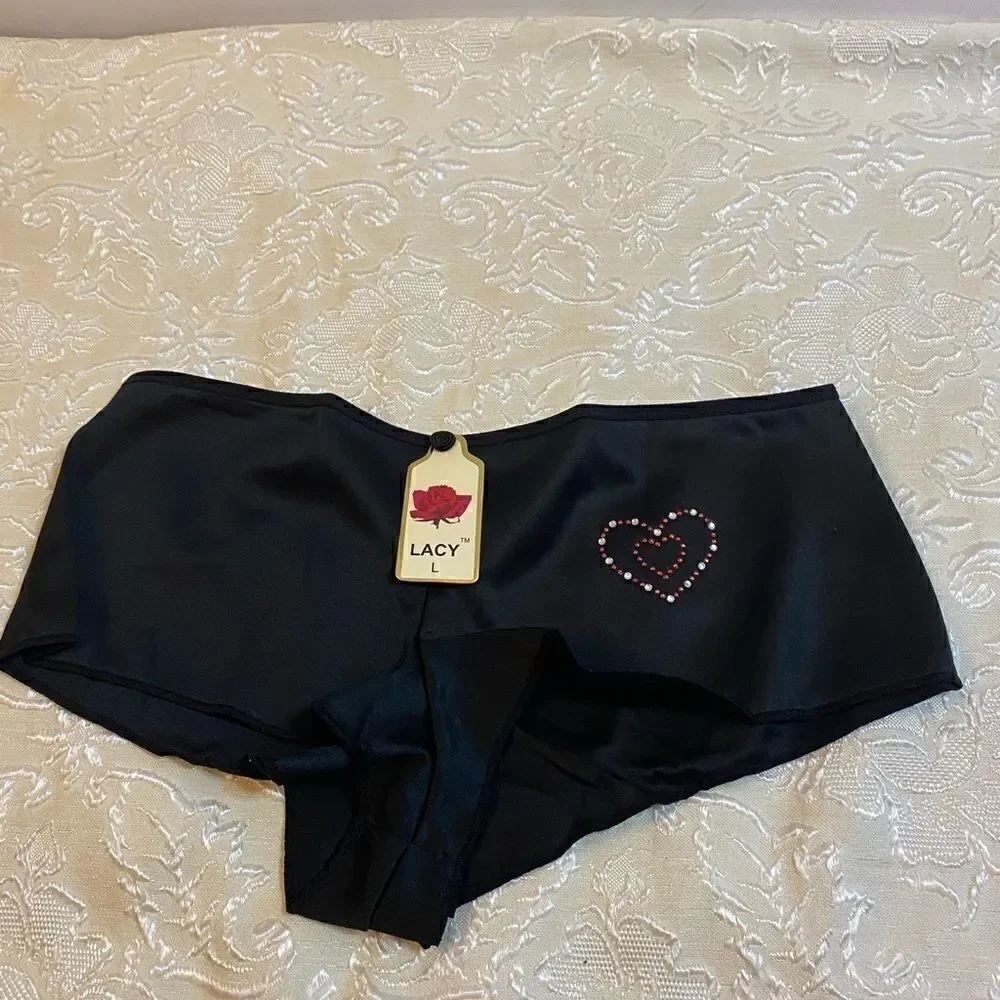 🌺Women’s lacy fashion super cute panties pack of 3 Size : large
